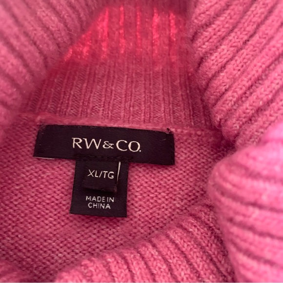 RW&CO. Pink Turtleneck Sweater - Picture 8 of 11